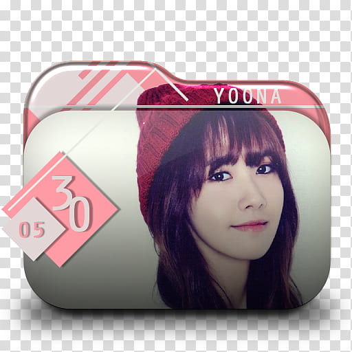 SNSD  Season Greetings Folder Icon , SGYoona_ transparent background PNG clipart