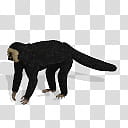 Spore creature White faced Saki male transparent background PNG clipart