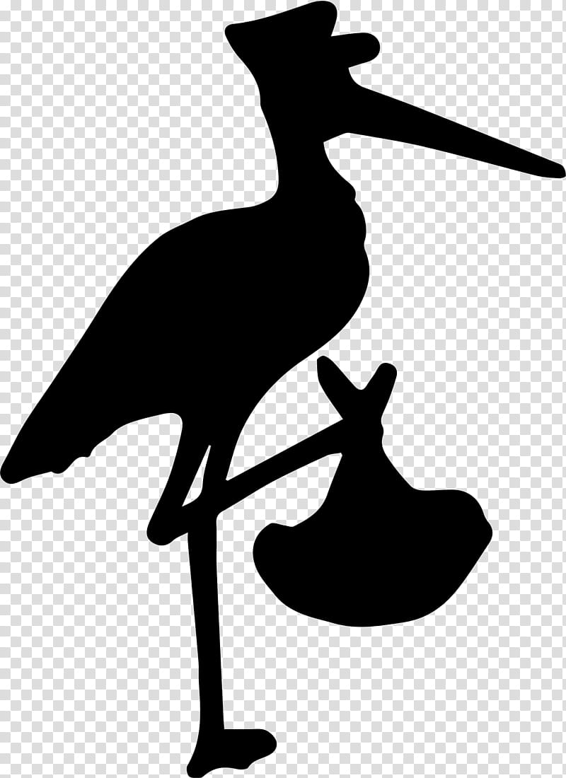 Cartoon Baby Bird, White Stork, Black Stork, Beak, Marabou Stork, Infant, Water Bird, Baby Shower transparent background PNG clipart