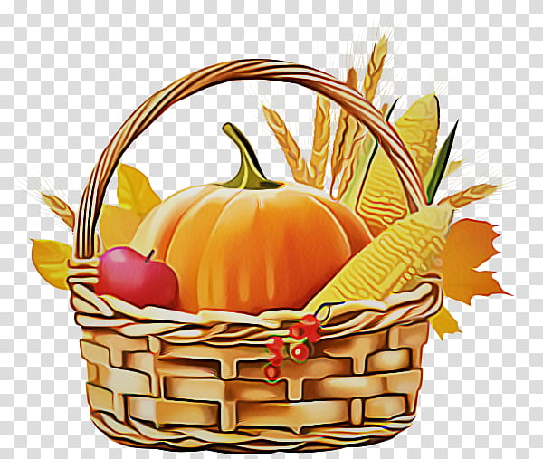 Pumpkin, Natural Foods, Basket, Picnic Basket, Gift Basket, Fruit, Plant, Calabaza transparent background PNG clipart
