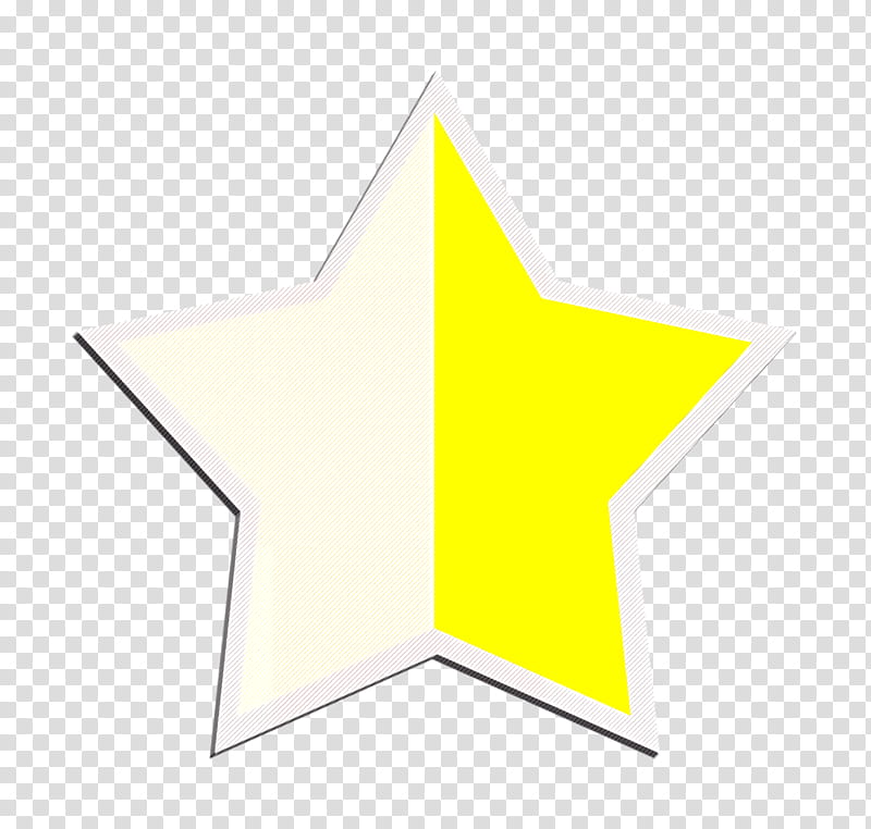 Star icon Favorite icon Rating and Vadilation Set icon, Yellow, Text, Logo, Graphic Design, Animation, Symmetry, Triangle transparent background PNG clipart