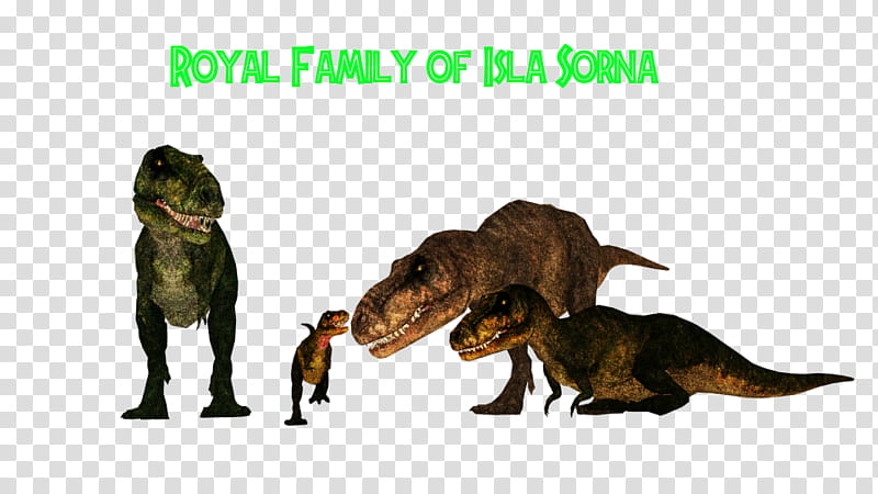 Isla Sorna Royal T-Rex Family transparent background PNG clipart
