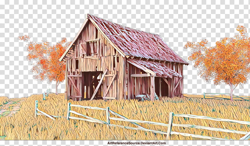 barn shack home house shed, Cartoon, Building, Roof, Log Cabin, Hut, Rural Area transparent background PNG clipart