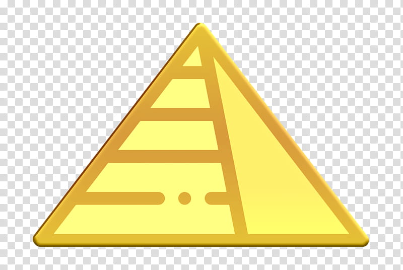 Pyramid icon Egypt icon Pyramids icon, Triangle, Cone, Line, Traffic Sign, Signage transparent background PNG clipart