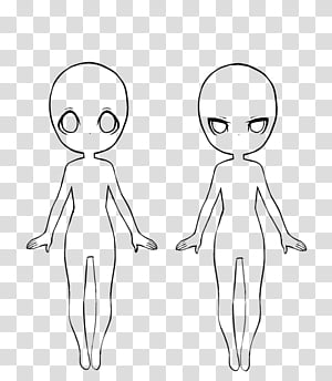 REMADE FU KEMONO BASE FACELESS, human Base standing line art ...