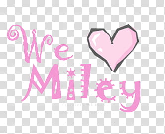 Texto We Love Miley transparent background PNG clipart