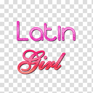 Latin Girl, Latin Girl text transparent background PNG clipart