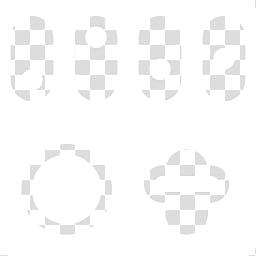 White Flat Taskbar Icons, Tweaks, blue and white buttons illustration transparent background PNG clipart