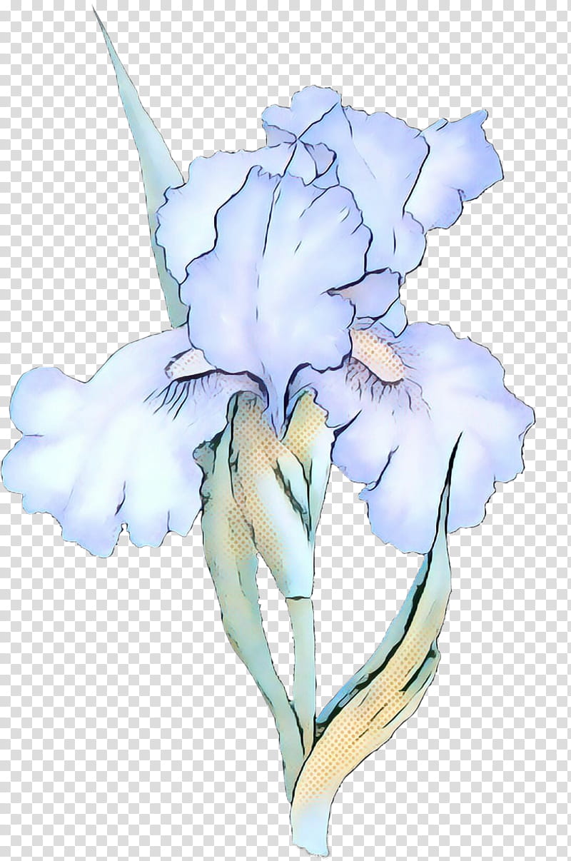 Blue Iris Flower, Bearded Iris, Watercolor Painting, Purple, Garden, Irises, Plant, Petal transparent background PNG clipart