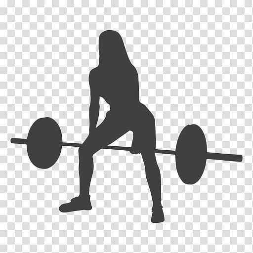 Fitness, Barbell, Silhouette, Physical Fitness, Drawing, Deadlift, Woman, Weight TRAINING transparent background PNG clipart
