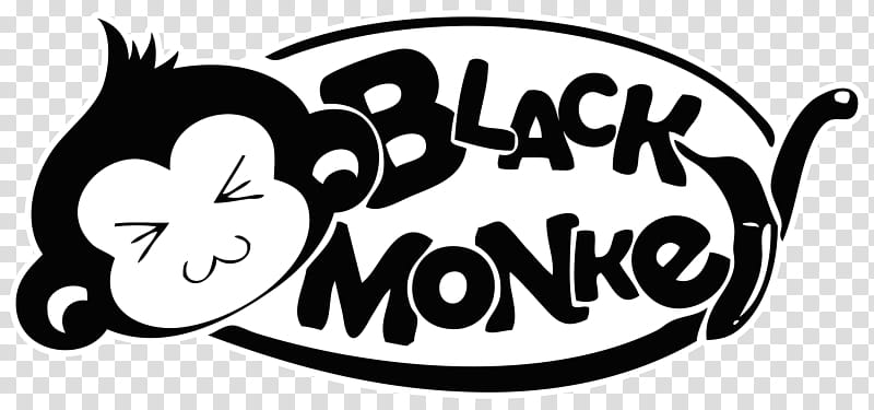 BLACKMONKEY Pro Logo, Black Monkey transparent background PNG clipart
