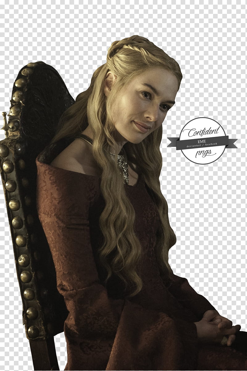 Game of Thrones, woman sitting on brown wooden chair transparent background PNG clipart