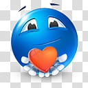 Very emotional emoticons , , blue emoticon transparent background PNG clipart