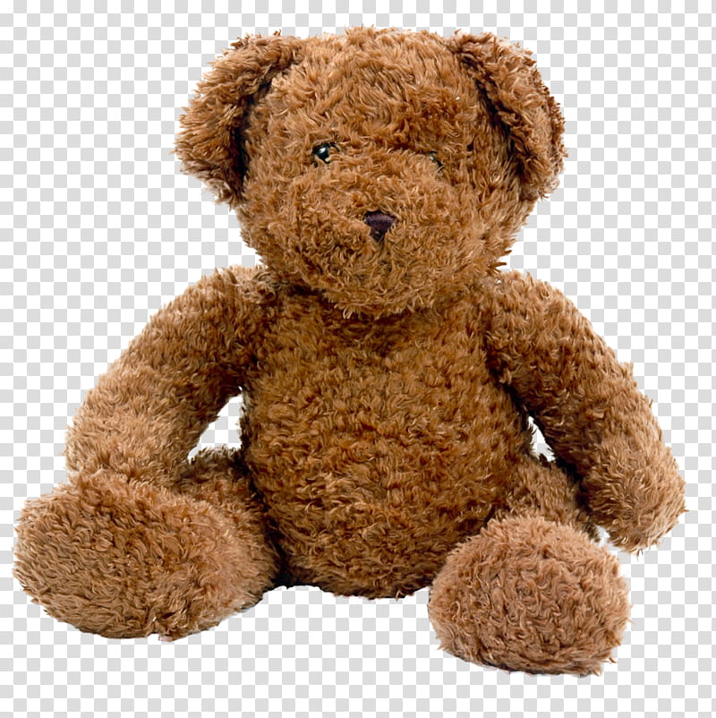 Dollhouse, brown bear plush toy transparent background PNG clipart