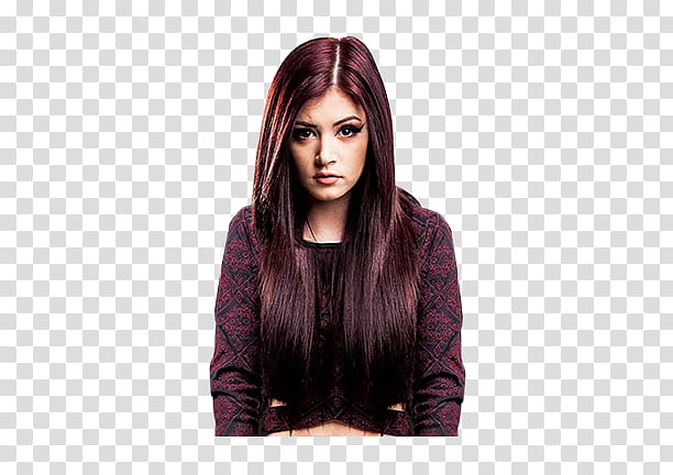 CHRISSY COSTANZA, woman in maroon and black crop top transparent background PNG clipart