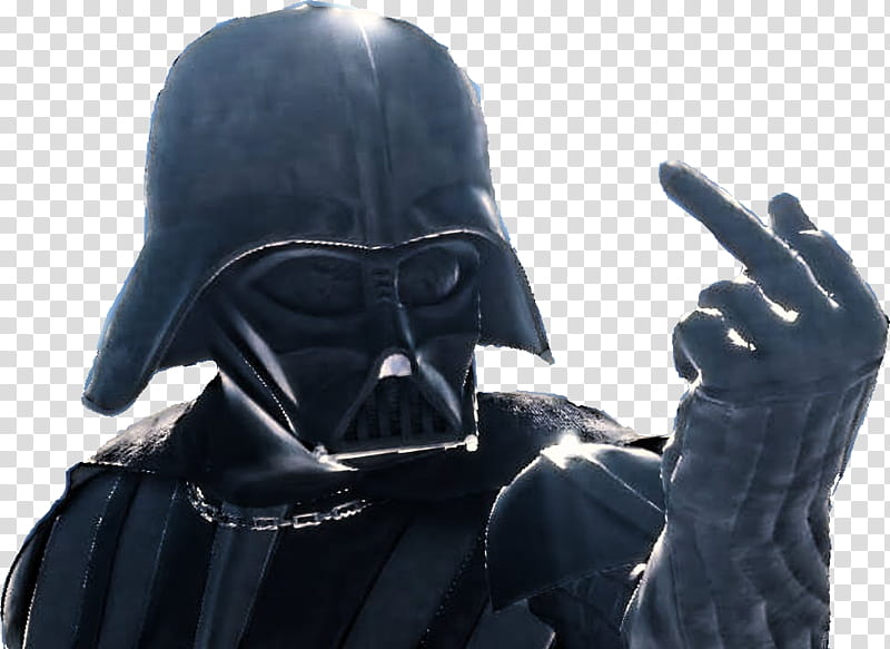 Darth Vader Middle Finger SW Battlefront EA transparent background PNG clipart