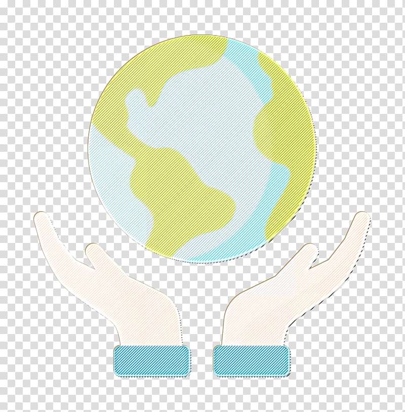 Save icon Natural Disaster icon Earth icon, Yellow, Logo, World, Animation, Globe, Hand transparent background PNG clipart