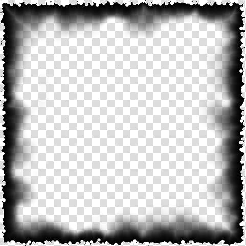 Burned Edges I s, square black frame template transparent background PNG clipart