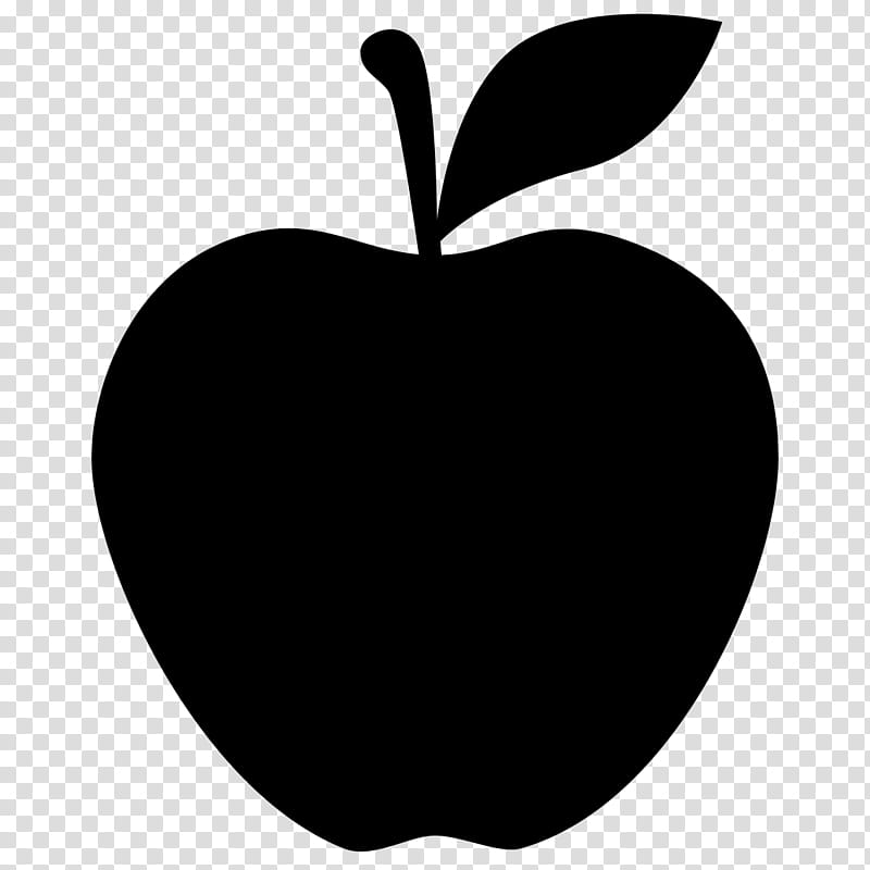 Black Apple Logo, Leaf, Fruit, Plant, Tree, Blackandwhite, Mcintosh, Woody Plant transparent background PNG clipart