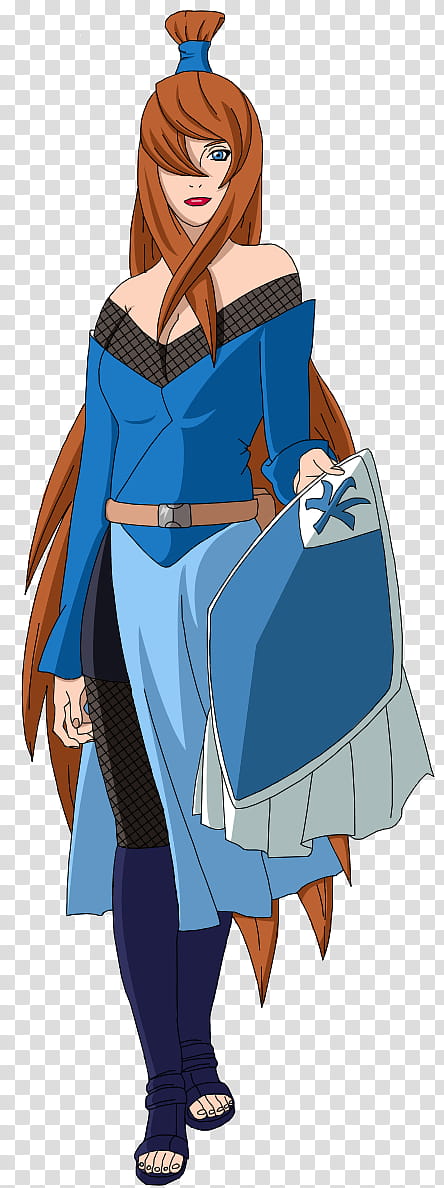 Mizukage, Terumi Mei, brown haired woman holding shield character transparent background PNG clipart