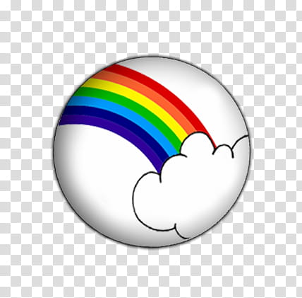 Pins , rainbow and cloud illustration transparent background PNG clipart