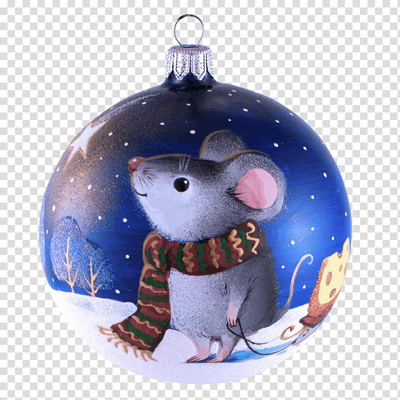 Christmas ornament, Christmas Decoration, Mouse, Muridae, Interior Design transparent background PNG clipart