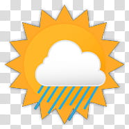 pallium  for iphone GS, rain cloud and sun illustration transparent background PNG clipart