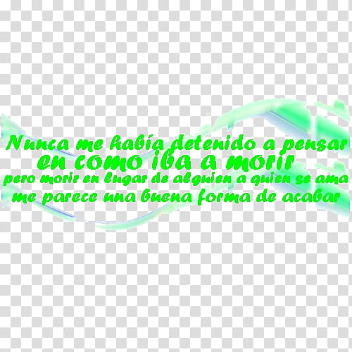 Super Frases Crepusculo en, green text on blue background transparent background PNG clipart