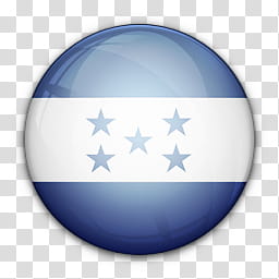 World Flag Icons, Honduras emblem transparent background PNG clipart