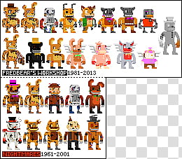 FNaF MiniX, Fredbear&#;s AU, Scraps transparent background PNG clipart