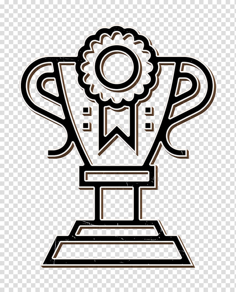 Fitness icon Best icon Trophy icon, Coloring Book, Logo, Line Art, Symbol transparent background PNG clipart