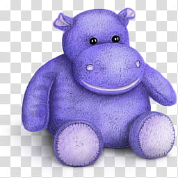nes, purple hippo toy transparent background PNG clipart