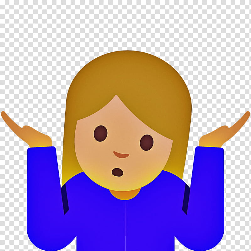 Woman Happy, Shrug, Emoji, Tshirt, Shoulder, Meh, Thumb Signal, Cartoon transparent background PNG clipart