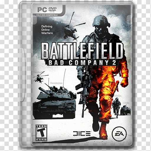 Game Icons , Battlefield-Bad-Company-, closed PC-DVD-ROM Battlefield Bad Company  case transparent background PNG clipart