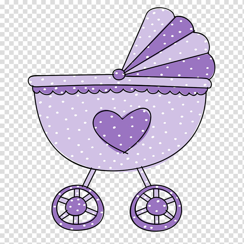 Heart, Purple, Violet, Lavender, Lilac, Baby Carriage, Baby Products, Vehicle transparent background PNG clipart