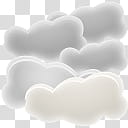 Beautiful Weather Icon Set, Overcast  transparent background PNG clipart