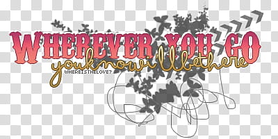 Text , wherever you go text transparent background PNG clipart