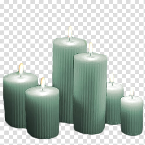 Velas Estilo Vintage, lighted white pillar candles transparent background PNG clipart