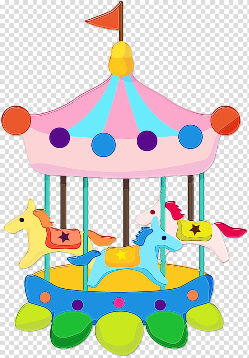 Carousel Drawing Attraction Amusement park, Watercolor, Paint, Wet Ink, Dress Up, Traveling Carnival, Amusement Ride, Baby Toys transparent background PNG clipart