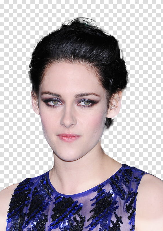 Kristen Stewart, Kirsten Stewart in purple sleeveless top transparent background PNG clipart