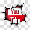 Social Crack, YouTube logo transparent background PNG clipart