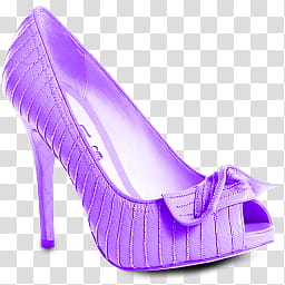 unpaired purple open-toe pump transparent background PNG clipart