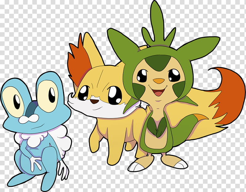 Pokemon, th Generation, three animal character transparent background PNG clipart