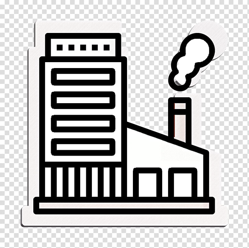 and icon architecture icon contamination icon, Factory Icon, Industrial Icon, Industry Icon, Pollution Icon, Line, Line Art, Logo, Coloring Book transparent background PNG clipart