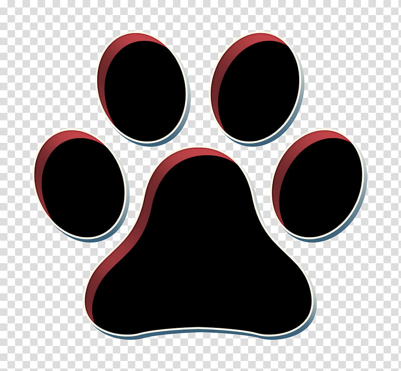 animals icon Woof Woof icon Dog icon, Red, Paw, Material Property transparent background PNG clipart