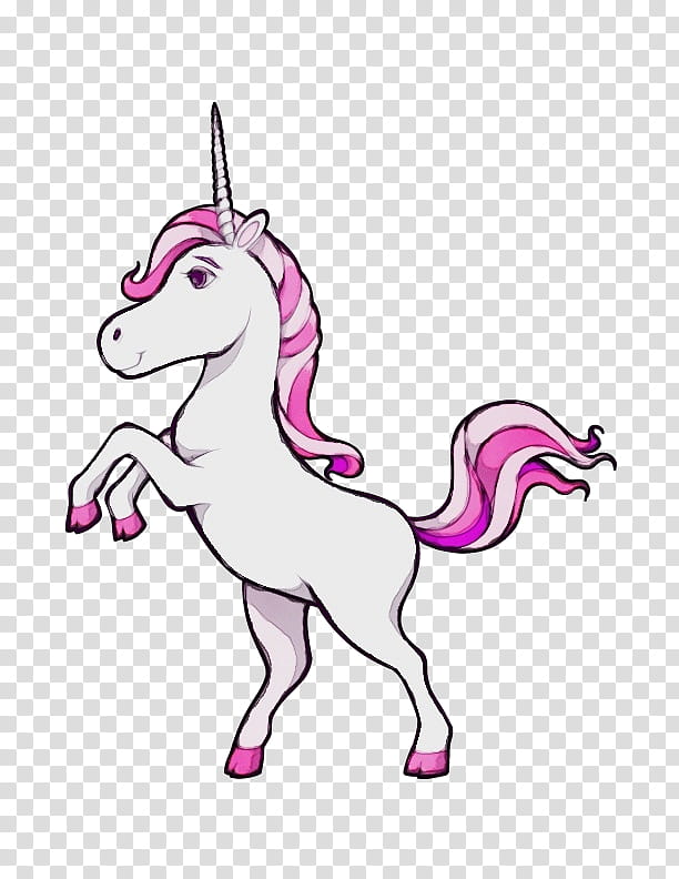 Unicorn Drawing, Invisible Pink Unicorn, White, Decal, Sticker, Violet, Purple, Cartoon transparent background PNG clipart