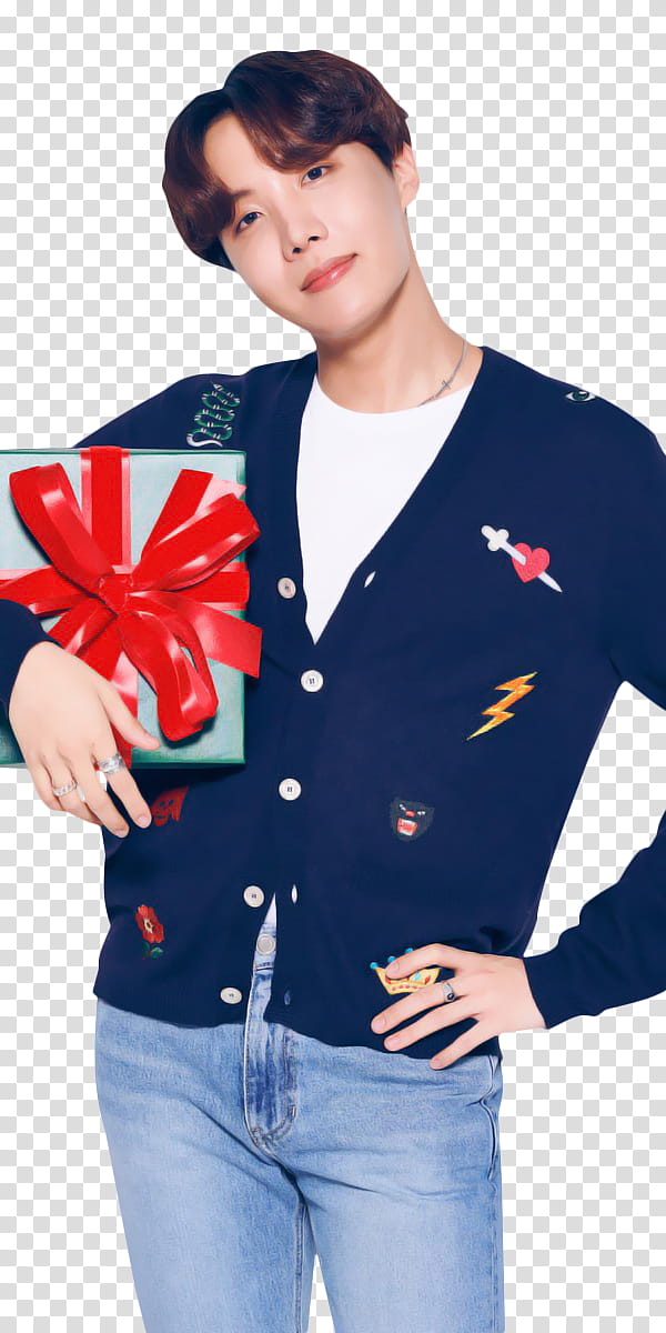 BTS BTS X LG MERRY CHRISTMAS, J Hope from BTS transparent background PNG clipart