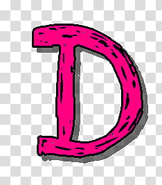 pink letter D illustration transparent background PNG clipart