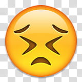 emoticons showing disappoint face transparent background PNG clipart