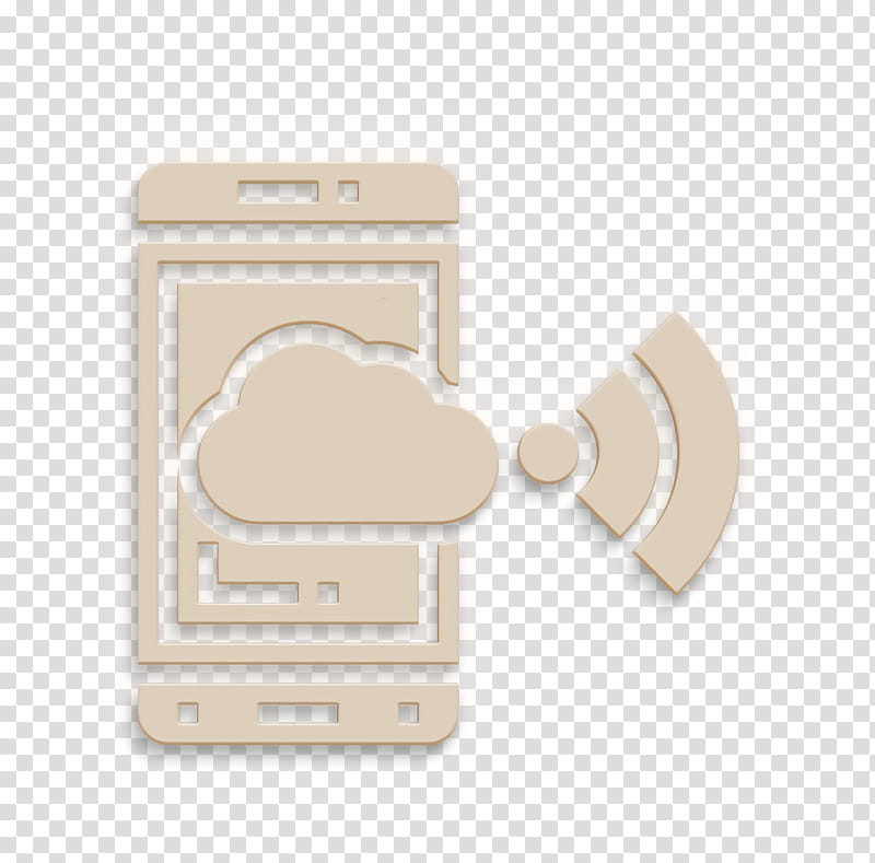Cloud computing icon Access icon Digital Banking icon, Beige, Technology, Mobile Phone Case, Mobile Phone Accessories transparent background PNG clipart